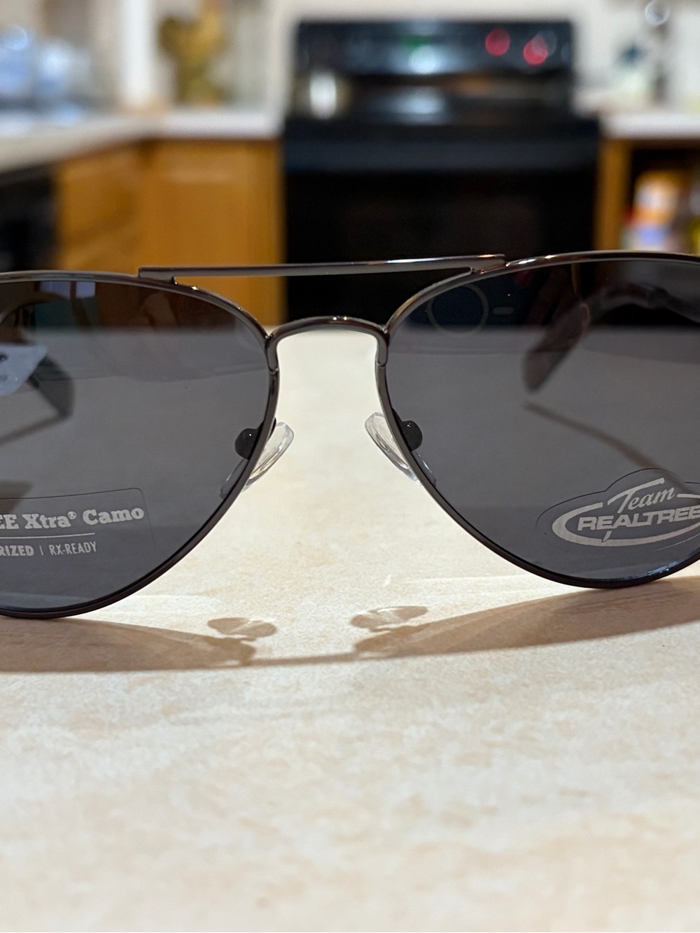 Team Realtree Aviator Sunglasses - Black Lenses NWT D610 Gun
